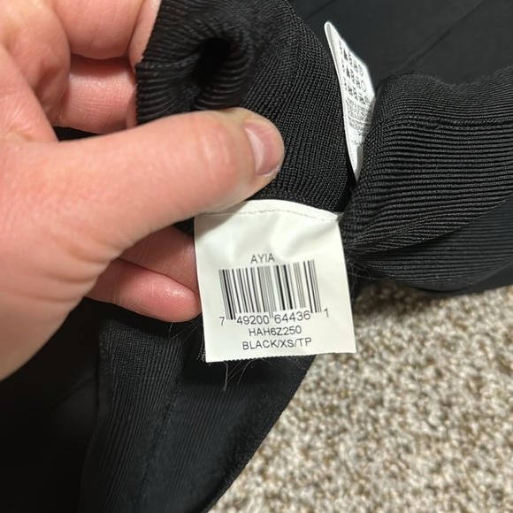 HERVE LEGER Women's Ayia Studded Mini Dress Size XS in Black - Picture 9 of 11